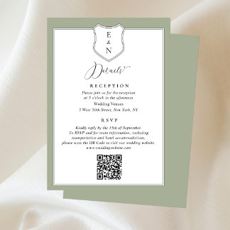 D'accompagnement Carte d'annonce de mariage aux détails d'arête élé