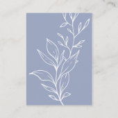 D'accompagnement Carte d'annonce de mariage aux fleurs de pervenche (Dos)