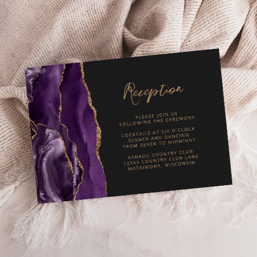 D'accompagnement Carte d'annonce de réception de mariage en écritur