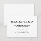 D'accompagnement Carte d'annonce de réception | Être Marié (Devant / Derrière)