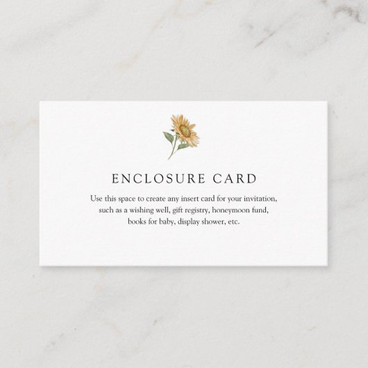 D'accompagnement Carte d'annonce rustique avec soleil (Devant)