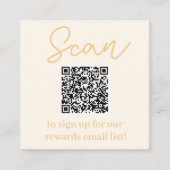 D'accompagnement Carte d'appréciation client chic (Devant)