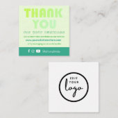 D'accompagnement Carte d'appréciation client Merci tendance (Devant / Derrière)