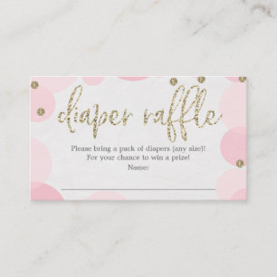 D'accompagnement Carte de Baby shower à broche à broche rose Polka