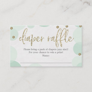 D'accompagnement Carte de Baby shower à broche à broche verte Polka
