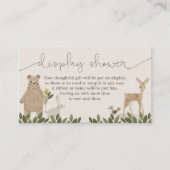 D'accompagnement Carte de Baby shower Boho Woodland Display (Devant)