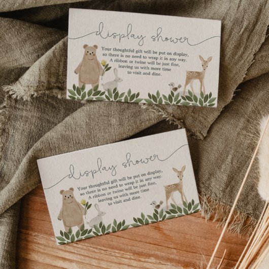 D'accompagnement Carte de Baby shower Boho Woodland Display