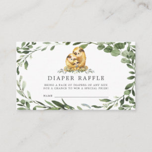 D'accompagnement Carte de Baby shower de caleçon de la famille Slot