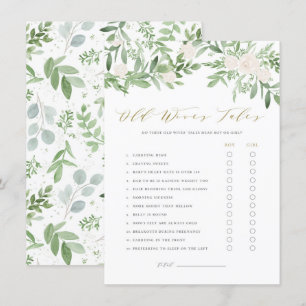D'accompagnement Carte de Baby shower de contes floraux pour vieill