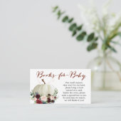 D'accompagnement Carte de Baby shower de demande de Citrouille d'au (Debout devant)