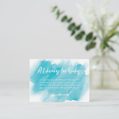 D'accompagnement Carte de Baby shower de demande de réservation d'a (Debout devant)