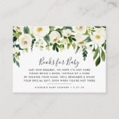 D'accompagnement Carte de Baby shower de demande de réservation flo (Devant)