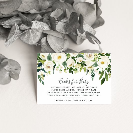 D'accompagnement Carte de Baby shower de demande de réservation flo