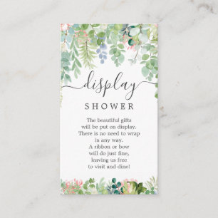 D'accompagnement Carte de Baby shower de douche à écran de verdure