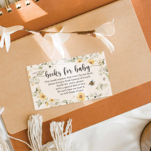 D'accompagnement Carte de Baby shower de  Fleur sauvage de la couch