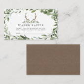 D'accompagnement Carte de Baby shower de lessive de benne à bois (Devant / Derrière)