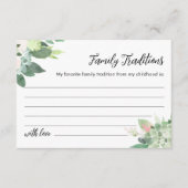 D'accompagnement Carte de Baby shower DEVON Green Family Traditions (Devant)