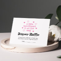 Carte de Baby shower fille rose au chapeau