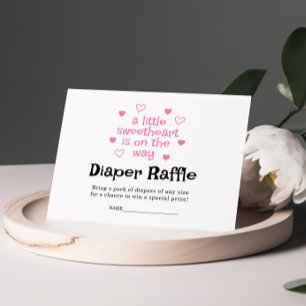 D'accompagnement Carte de Baby shower fille rose au chapeau