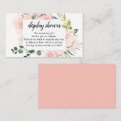 D'accompagnement Carte de Baby shower Fleur Jolie Floral Display (Devant / Derrière)