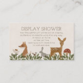 D'accompagnement Carte de Baby shower moderne Woodland Display (Devant)