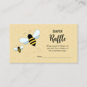 D'accompagnement Carte de Baby Shower Tirage au Sort Couches Abeill