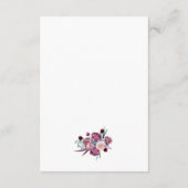 D'accompagnement Carte de bénédiction de la mère florale Prières No (Dos)