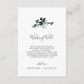 D'accompagnement Carte de bien-être Emerald Green Mariage (Devant)