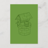 D'accompagnement Carte de bien-être pour Mariage vert et blanc (Dos)