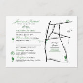 D'accompagnement Carte de bienvenue de mariage sur mesure pour JANE (Devant)