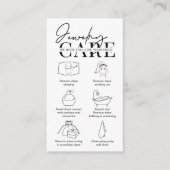 D'accompagnement Carte de bijouterie Instructions modernes Insertio (Devant)