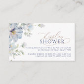 D'accompagnement Carte de billet Blue Hydrangea & Rose Display Shoo (Devant)