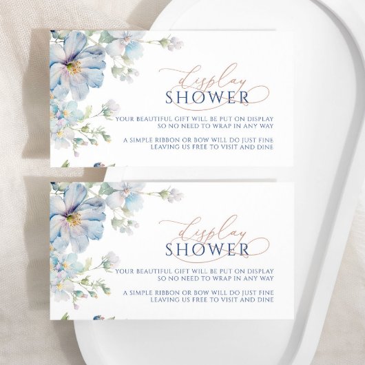 D'accompagnement Carte de billet Blue Hydrangea & Rose Display Shoo
