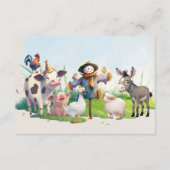 D'accompagnement Carte de billet Refus de couches pour animaux de f (Dos)