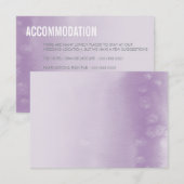D'accompagnement CARTE DE BOÎTE :: aquarelle ombre violet (Devant / Derrière)