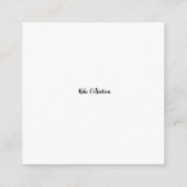 D'accompagnement Carte de boîtier 2,5 pouces x 2,5 pouces (Dos)