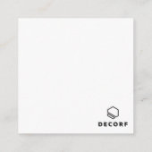 D'accompagnement Carte de boîtier 2,5 pouces x 2,5 pouces (Dos)