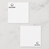 D'accompagnement Carte de boîtier 2,5 pouces x 2,5 pouces (Devant / Derrière)