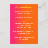 D'accompagnement Carte de boîtier à néon papillons et fleurs (Dos)