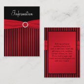 D'accompagnement Carte de boîtier à rayures rouge et noir (Devant / Derrière)