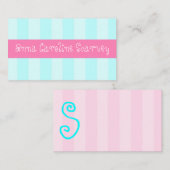 D'accompagnement Carte de boîtier Aqua rose et clair (Devant / Derrière)