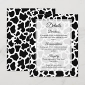 D'accompagnement Carte de boîtier Arrière - plan Motif de vache (Devant / Derrière)