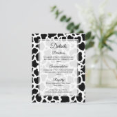 D'accompagnement Carte de boîtier Arrière - plan Motif de vache (Debout devant)