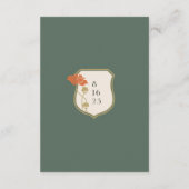 D'accompagnement Carte de boîtier Art Nouveau vintage (Dos)