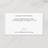 D'accompagnement Carte de boîtier au citron floral (Dos)