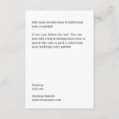 D'accompagnement Carte de boîtier avec lettres à la main chic (Dos)