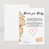 D'accompagnement Carte de boîtier baby shower (Devant / Derrière)