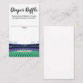 D'accompagnement Carte de boîtier Baby shower de baseball à rouleau (Devant / Derrière)