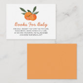 D'accompagnement Carte de boîtier Baby shower de demande de livre o (Devant / Derrière)