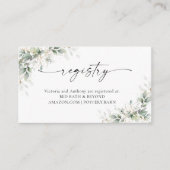 D'accompagnement Carte de boîtier Baby shower or Eucalyptus (Devant)